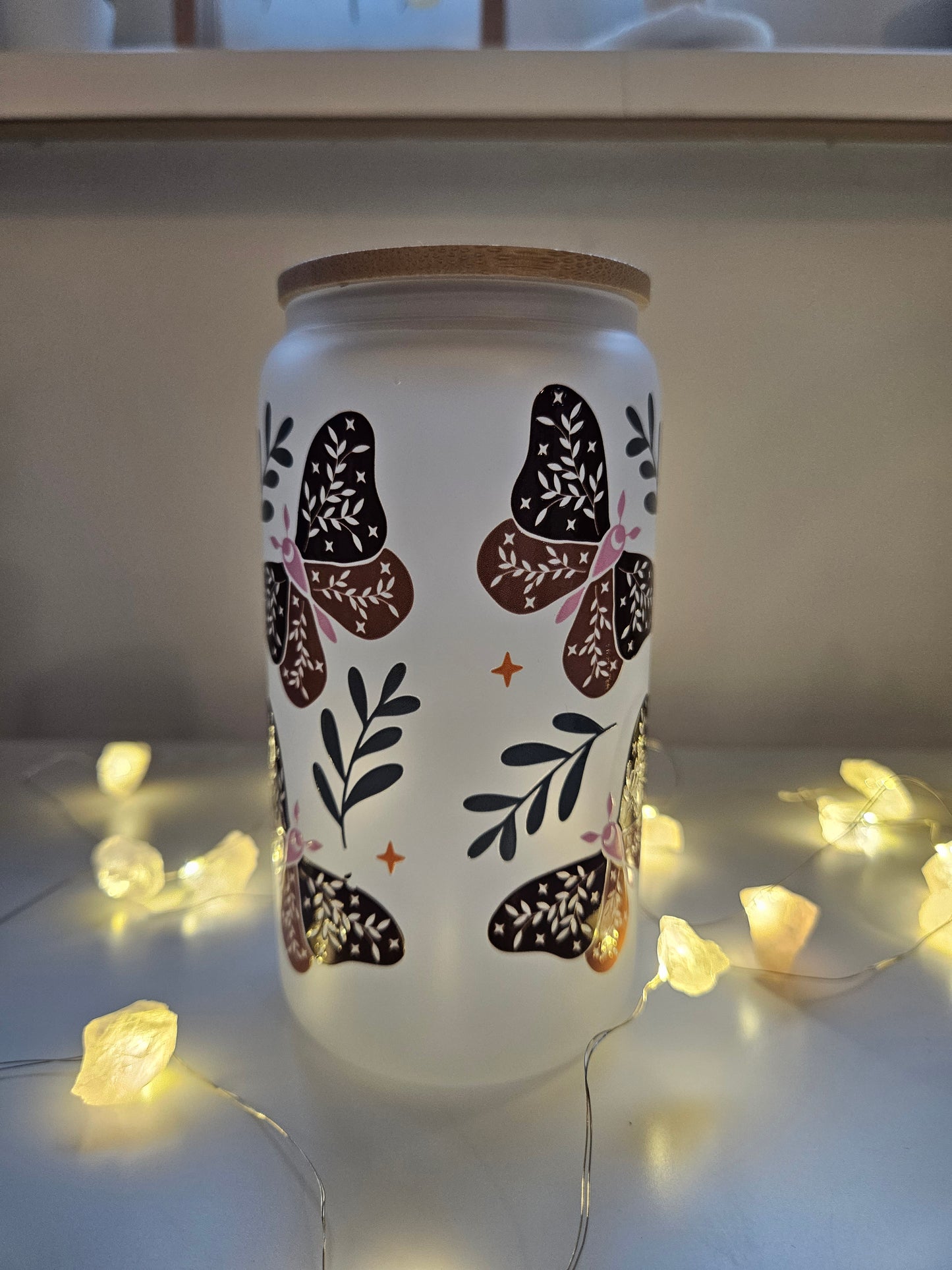 Own your magic Trinkglas mit Bambusdeckel