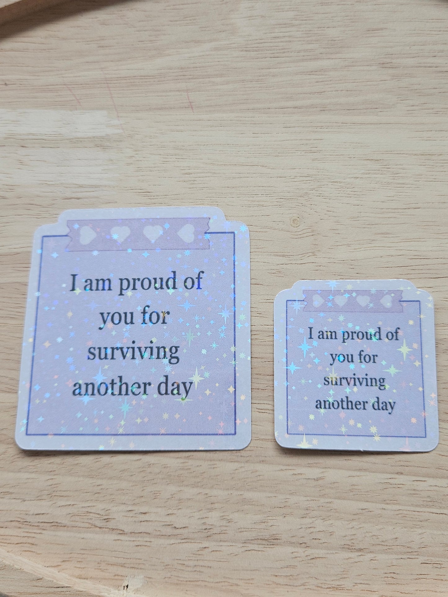 Glitzer Sticker - Proud of you