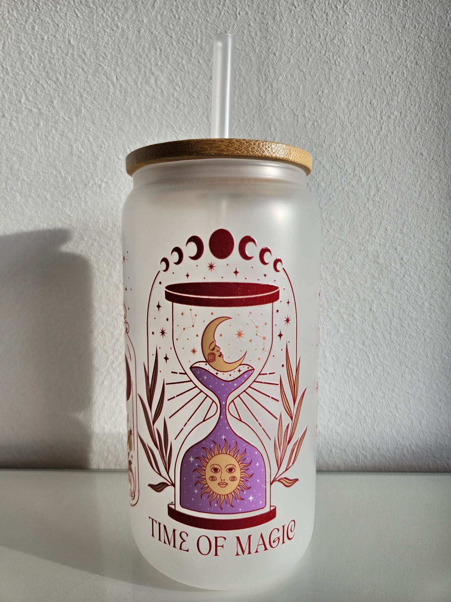 Time of Magic Trinkglas mit Bambusdeckel