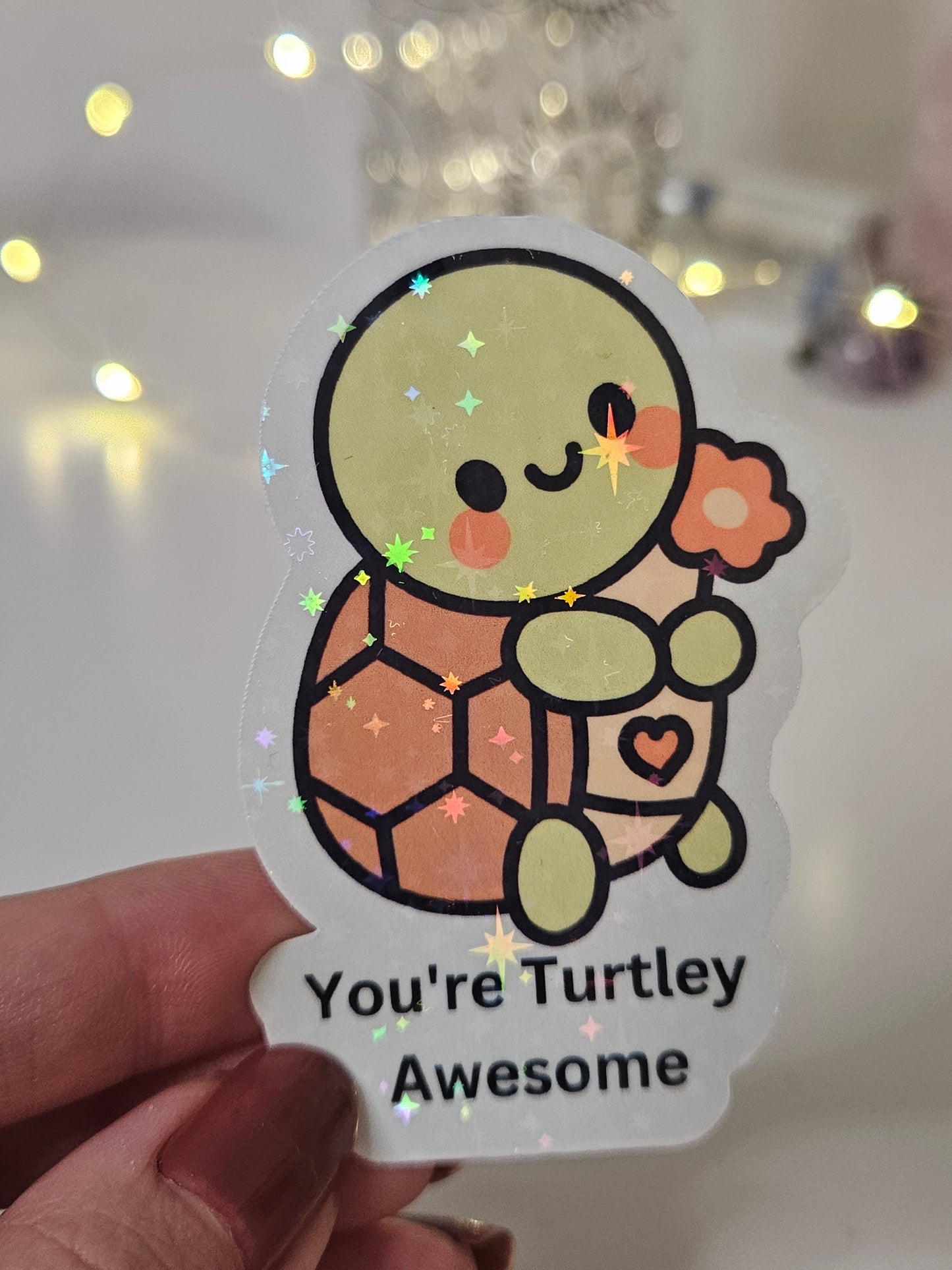 Turtle Sticker Glitzer