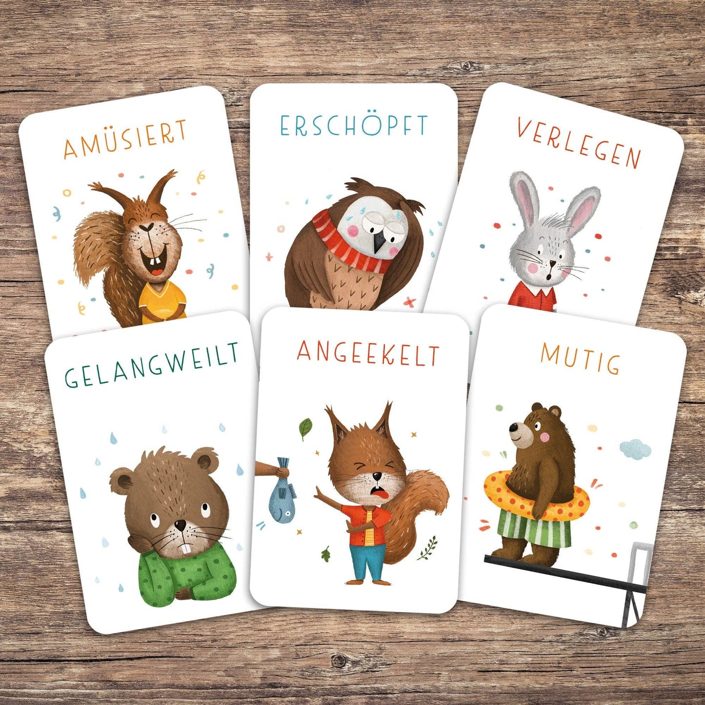 Gefühlskarten für Kinder