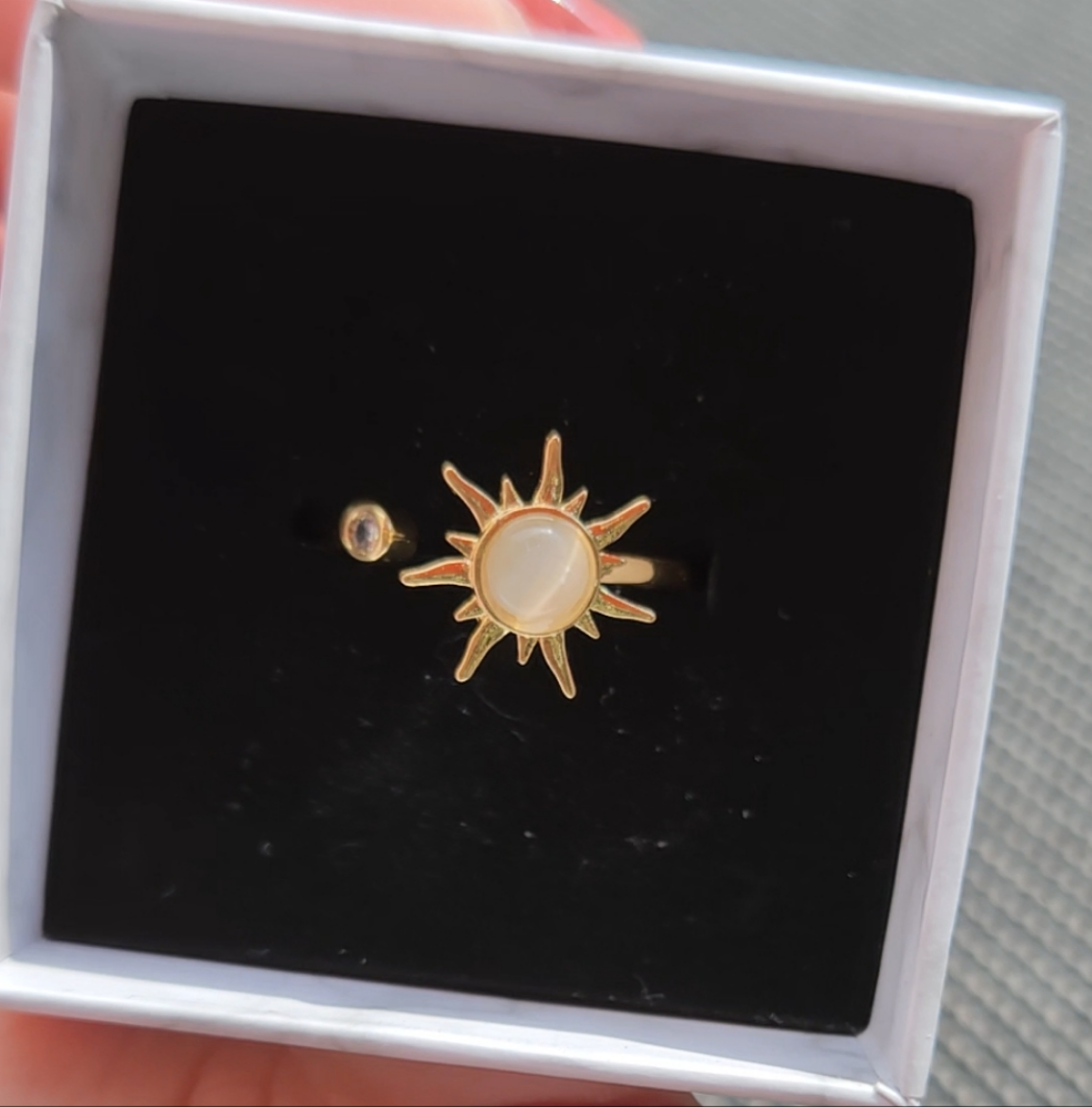 Fidget Ring Sonne Gold