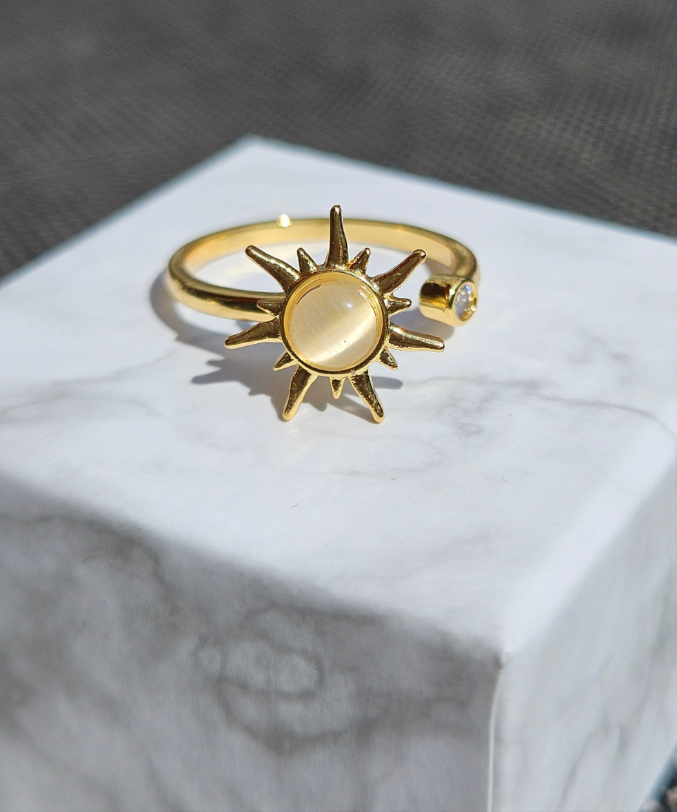 Fidget Ring Sonne Gold