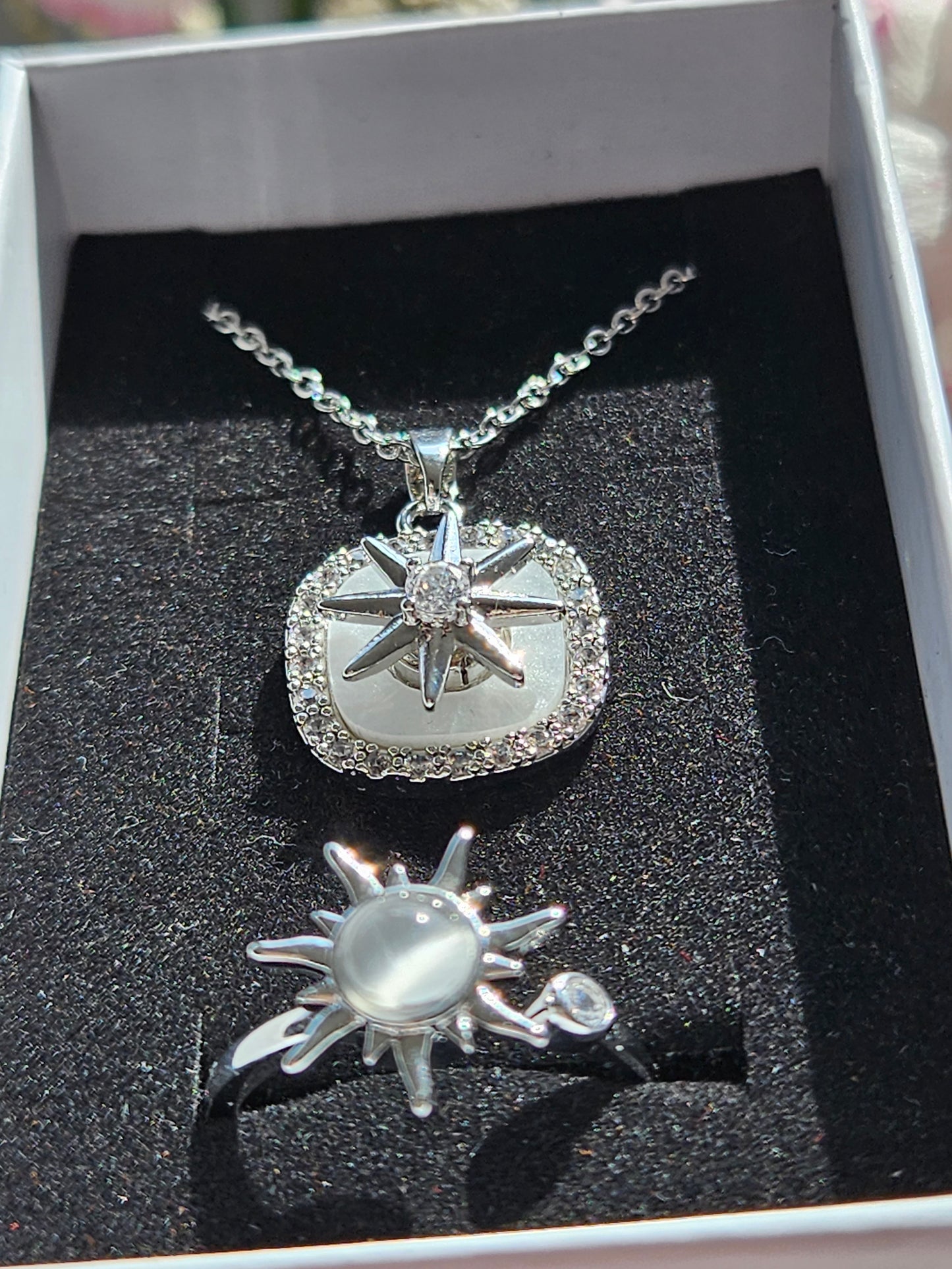 Fidgetschmuck Set Silber