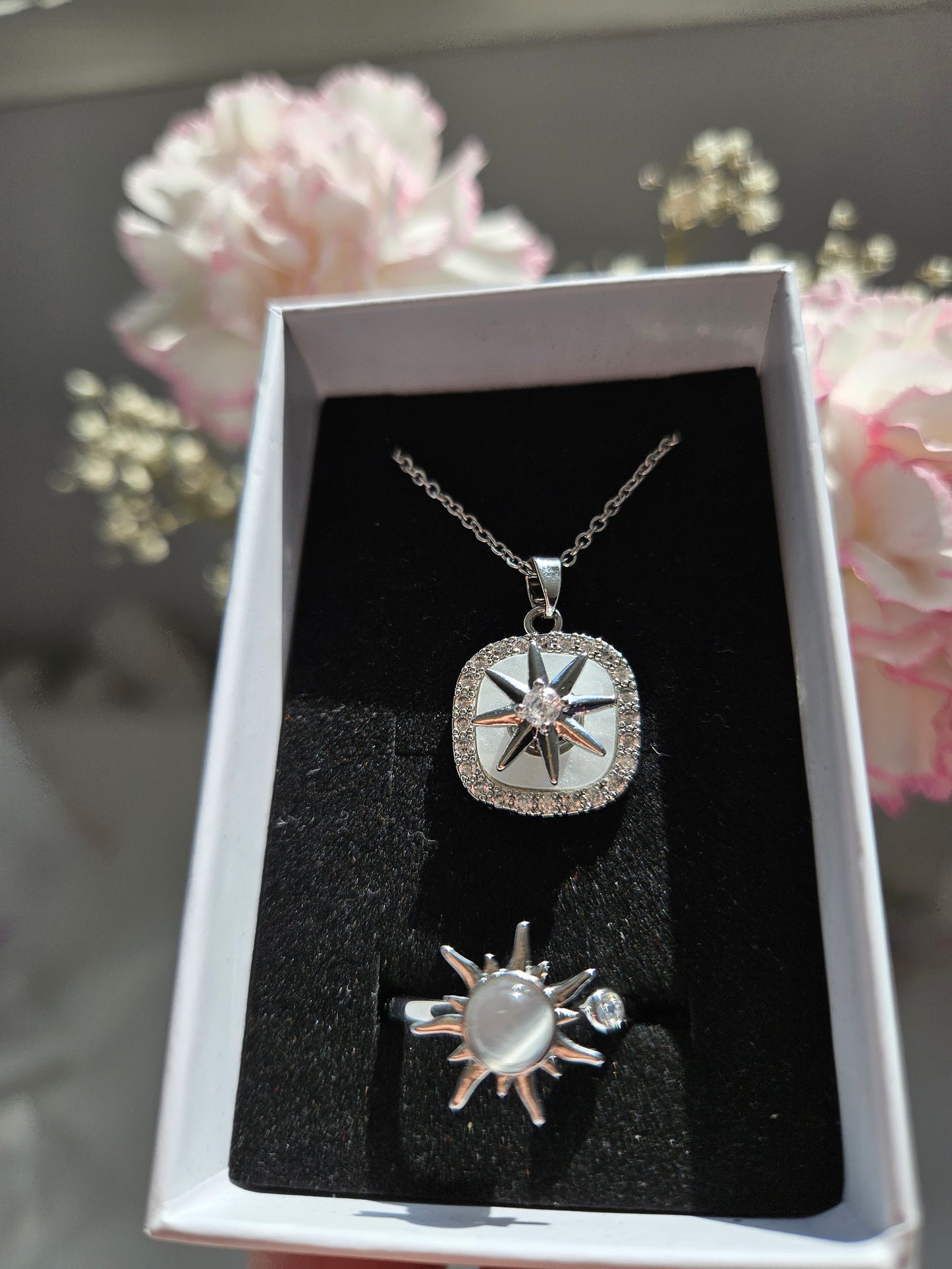 Fidgetschmuck Set Silber