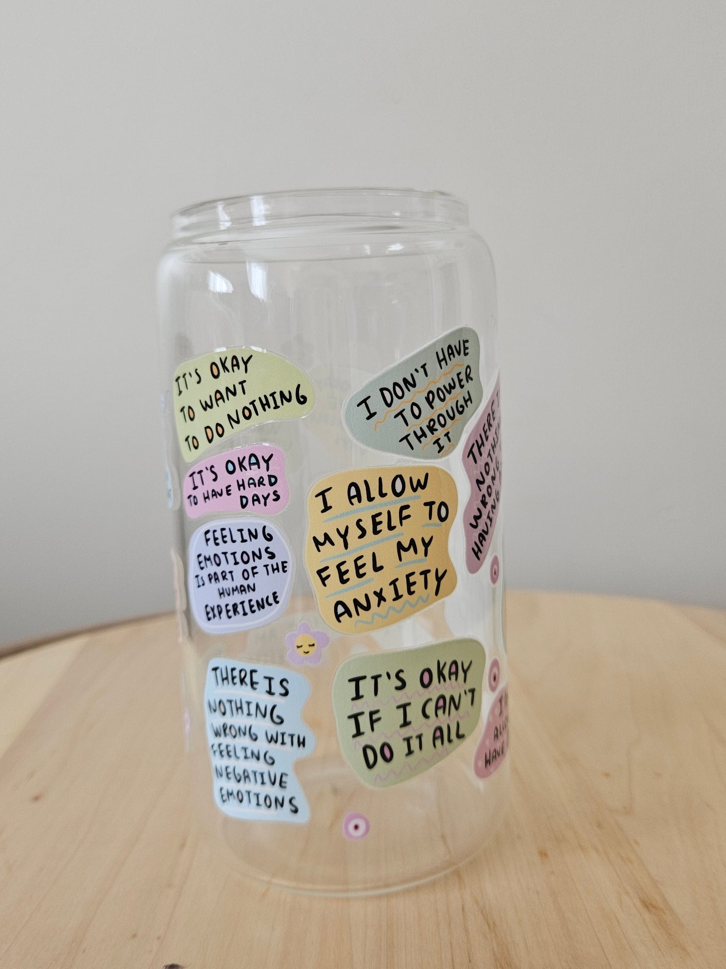 My mental breakdown cup Glas Tumblr mit Bambusdeckel