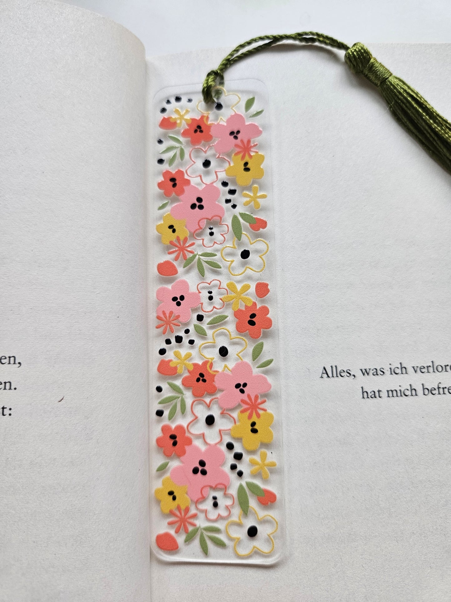 Lesezeichen floral