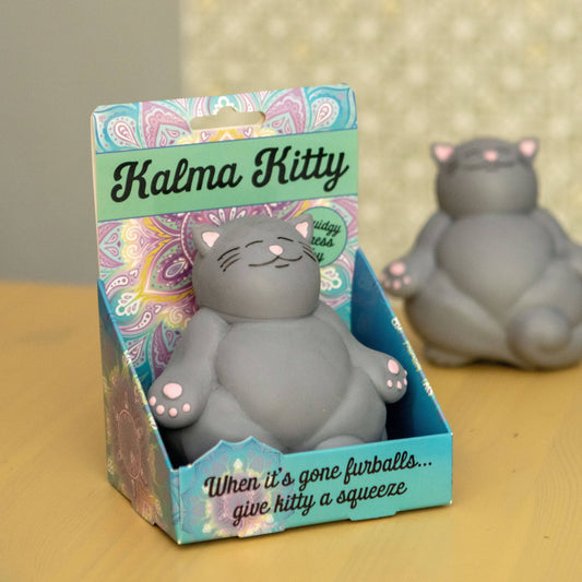 Kalma Kitty Stressbällchen – Anti-Stress-Spielzeug mit Katzenmotiv – Geschenkidee für Katzenliebhaber