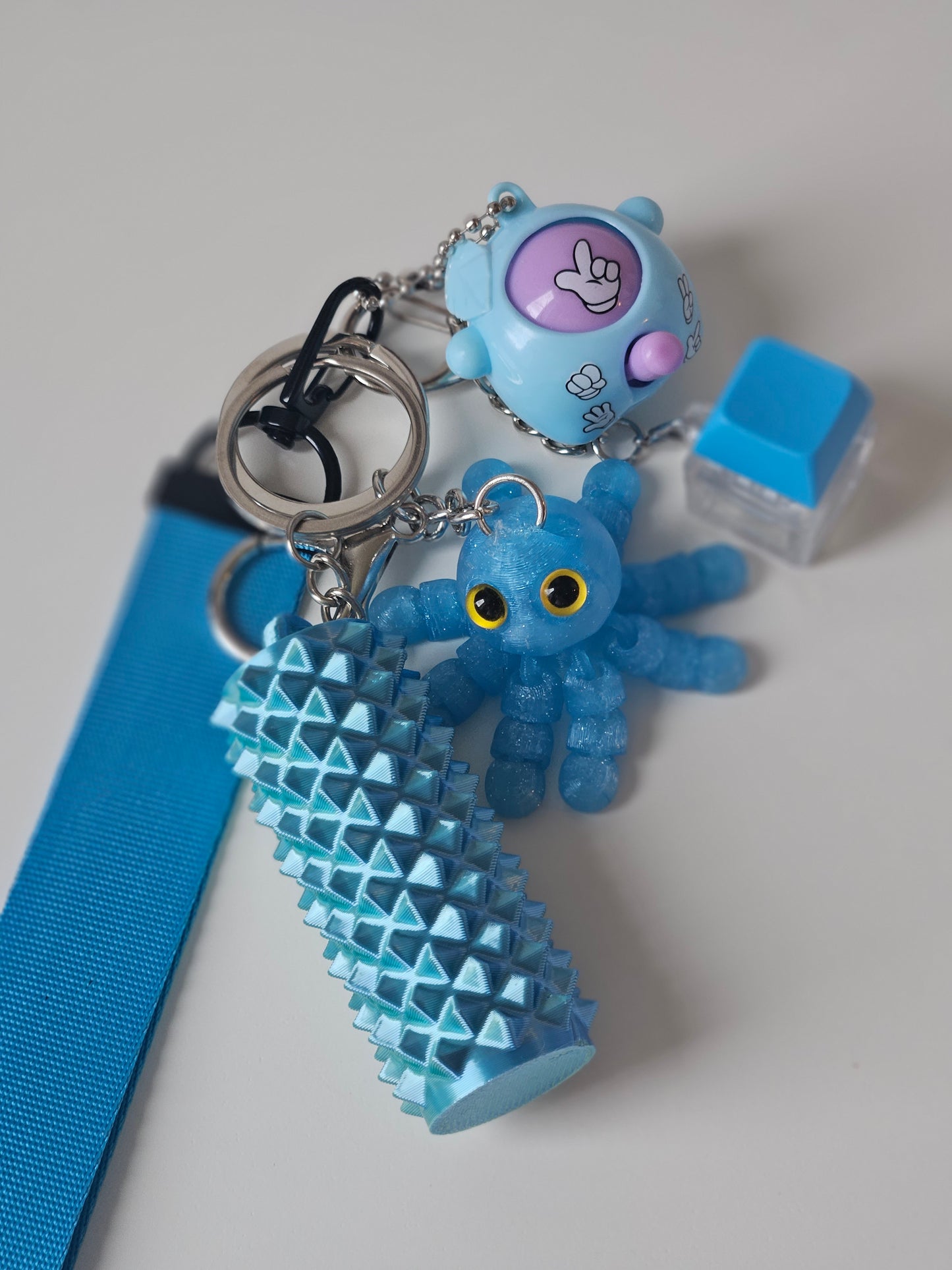 Fidget Schlüsselband Blau