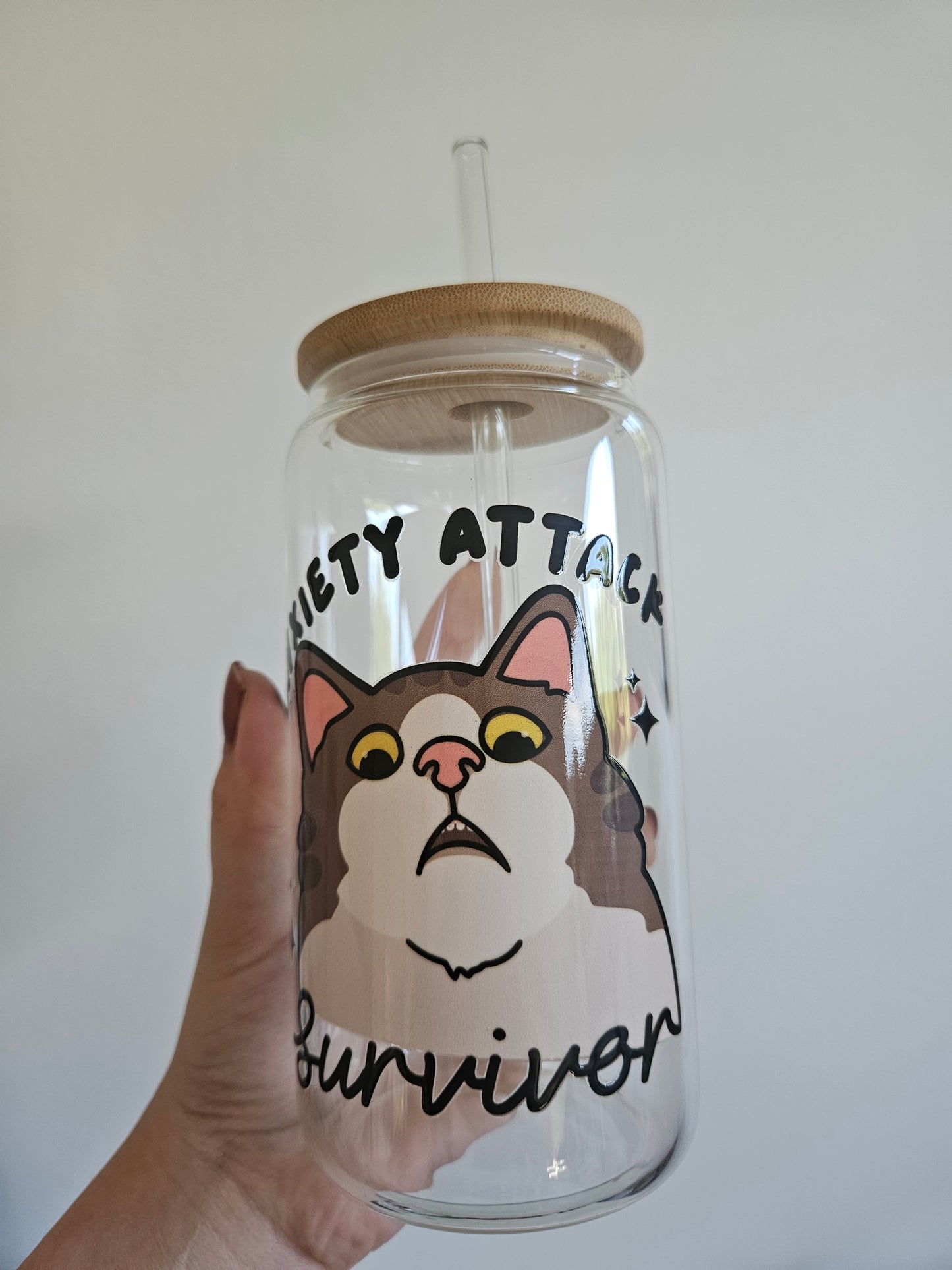 Anxiety Attack Trinkglas
