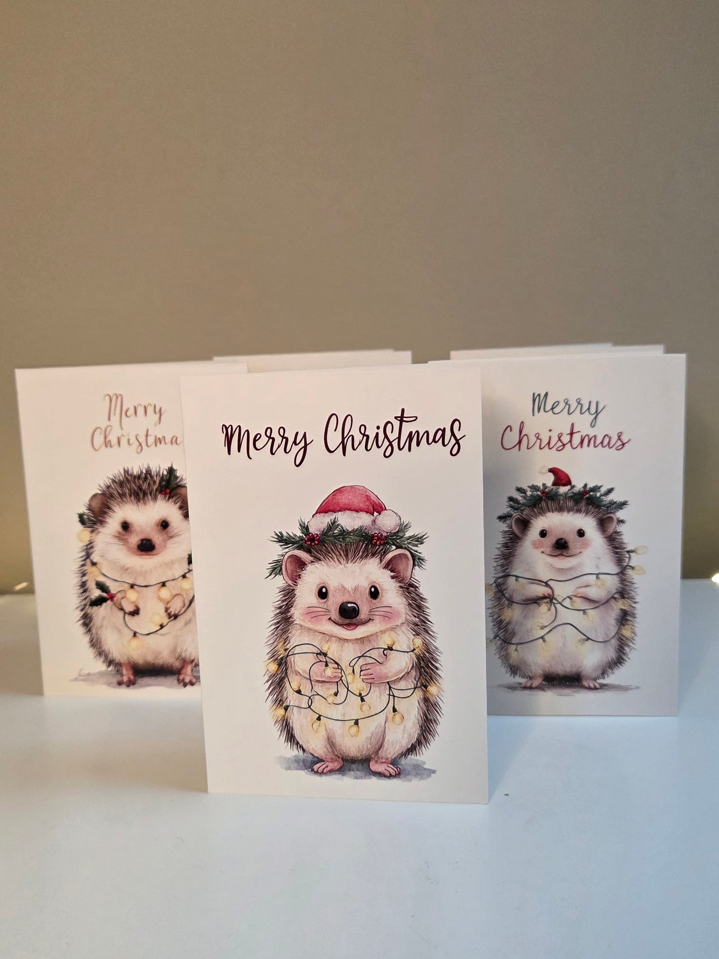 Igel Weihnachtskarte