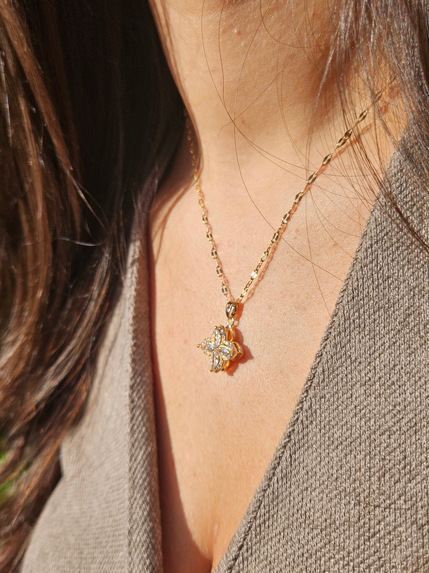 Fidget Kette Eleganz Gold