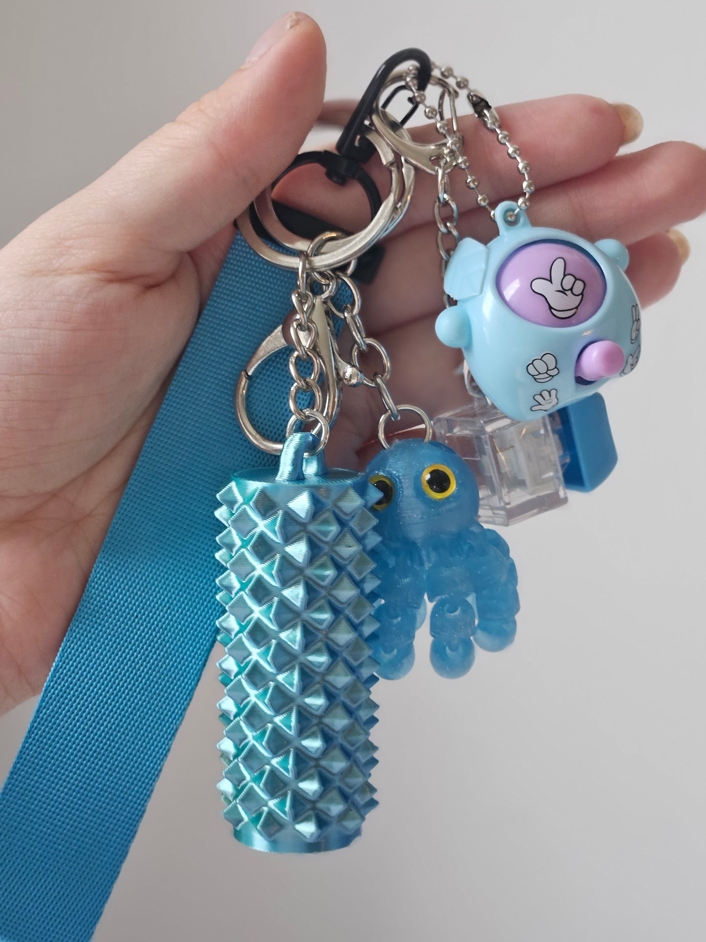 Fidget Schlüsselband Blau