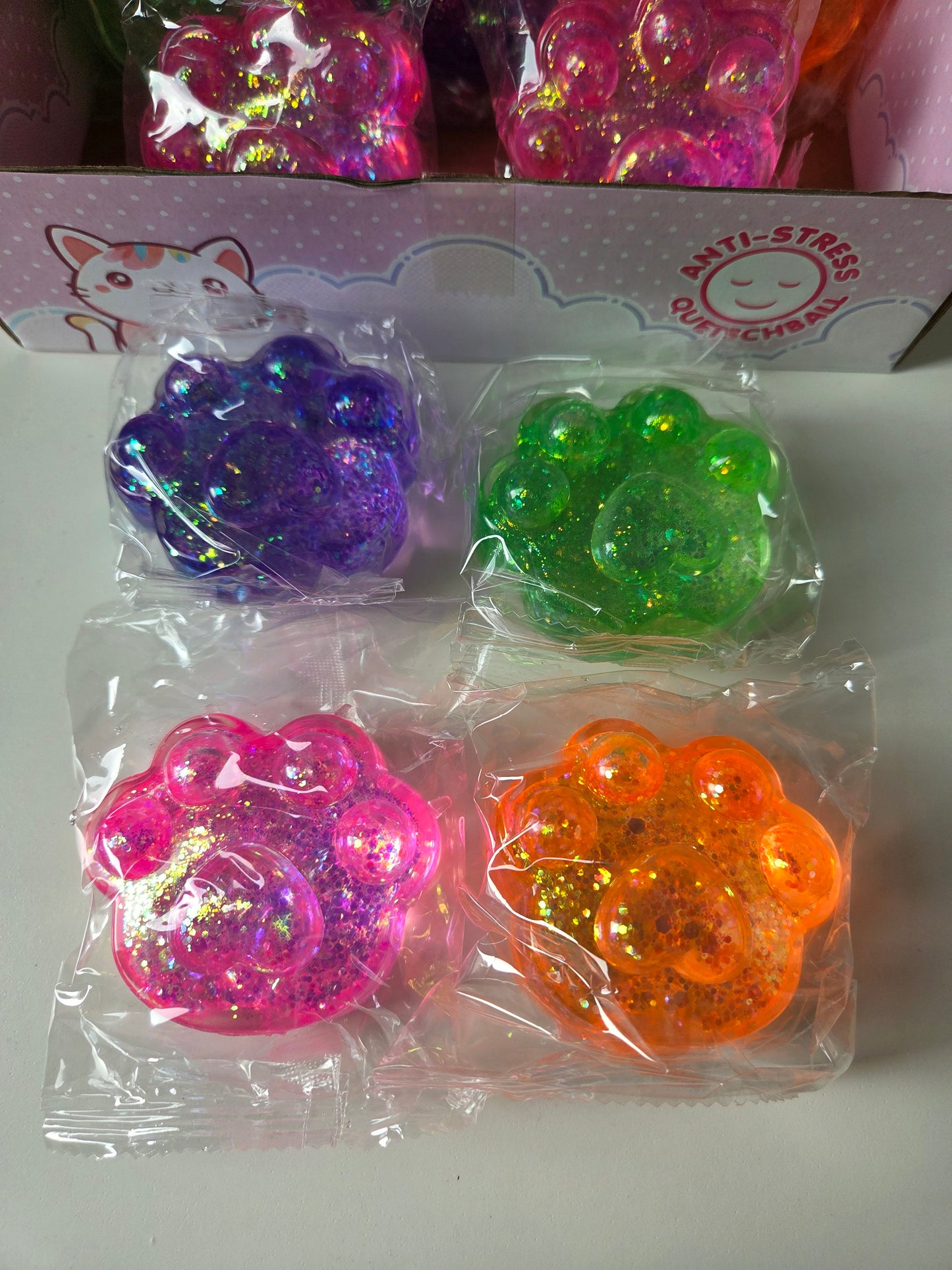 Pfoten Glitzer Squishy