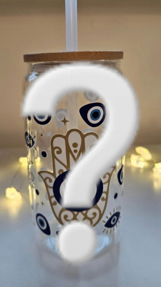 Mystery Glas mit Bambusdeckel