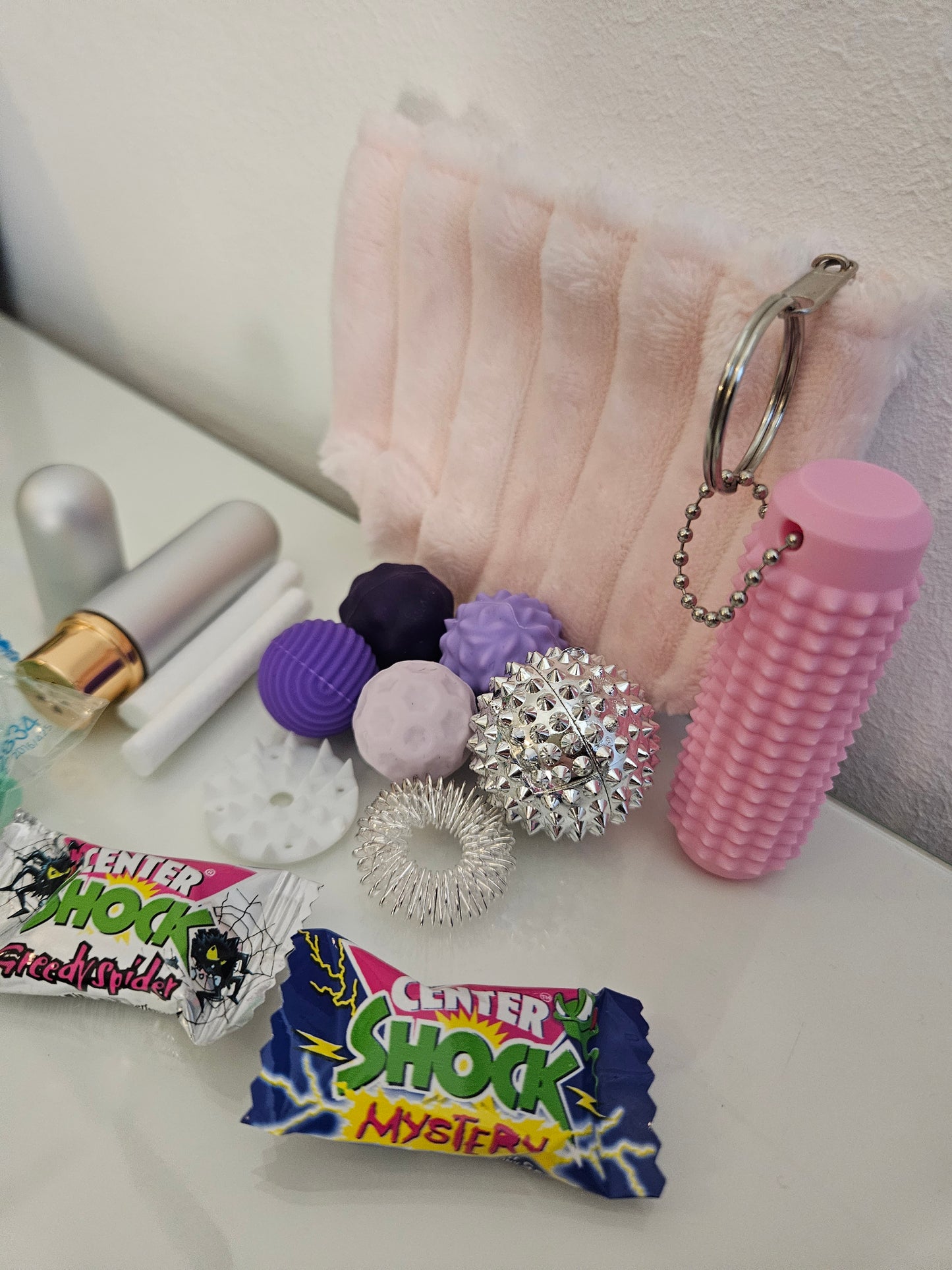 Skillstäschchen Prüfungsangst rose