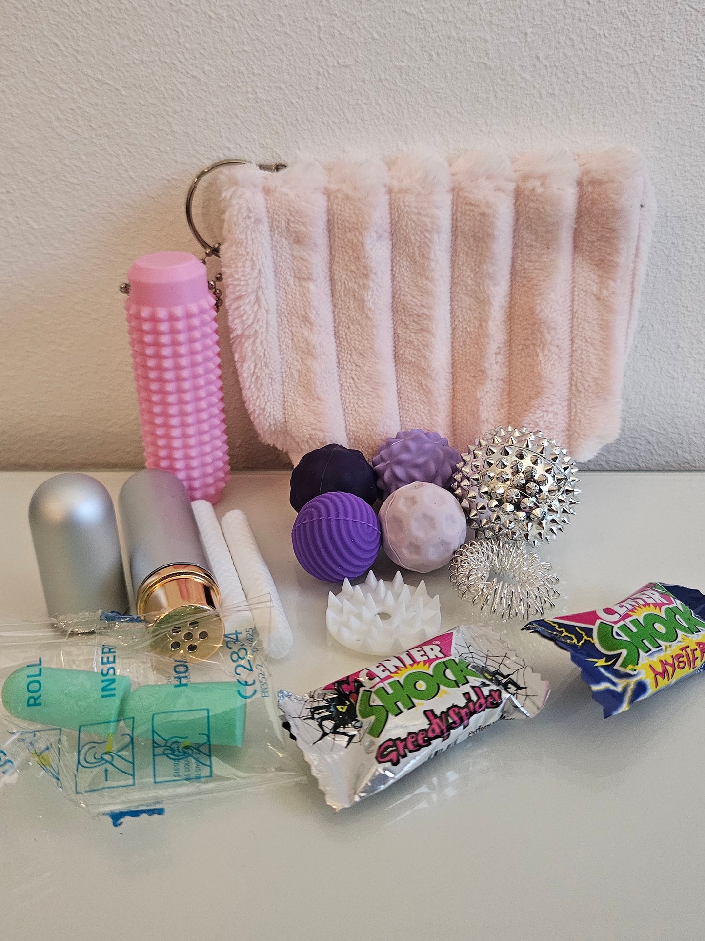 Skillstäschchen Prüfungsangst rose