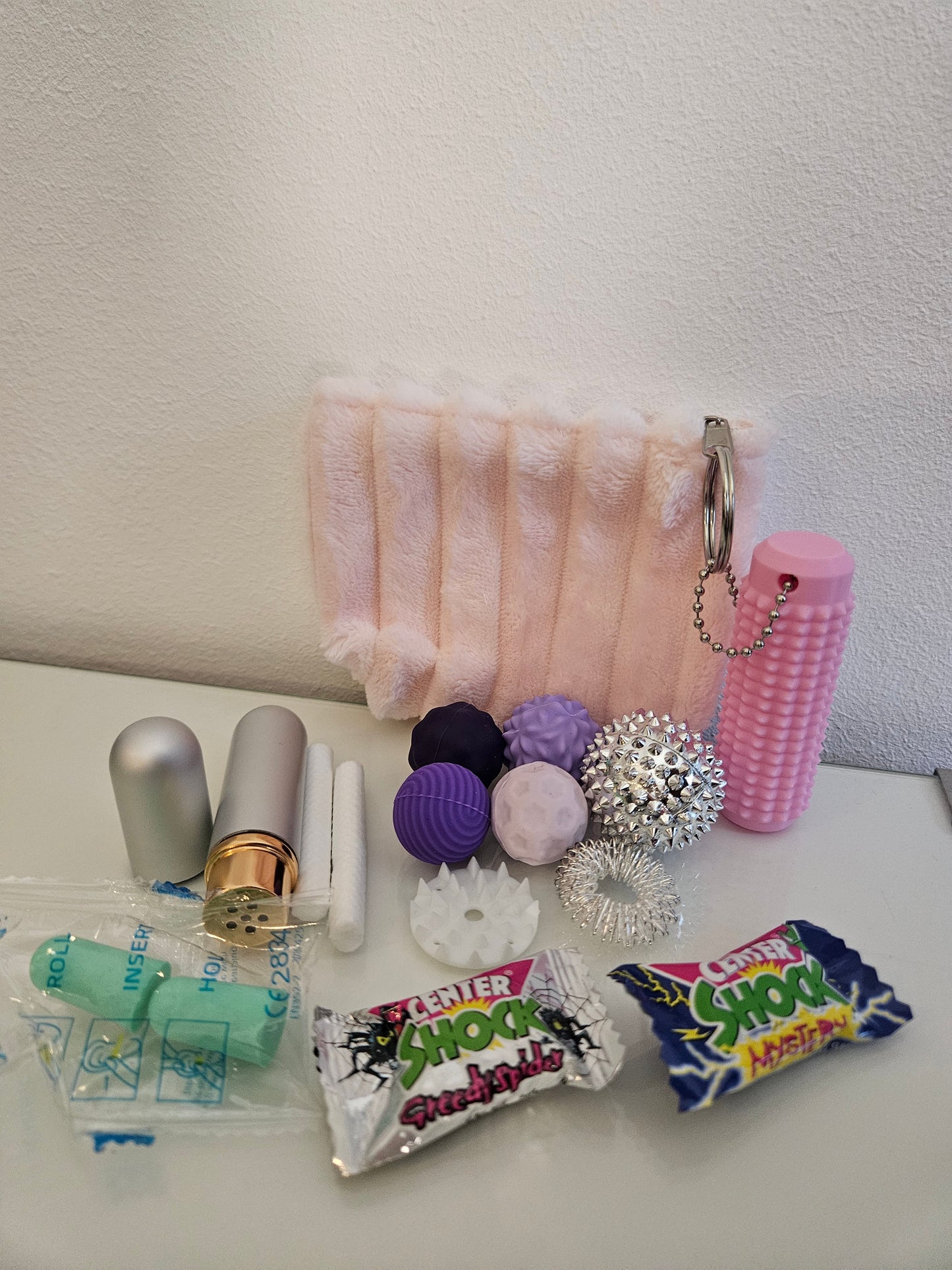 Skillstäschchen Prüfungsangst rose